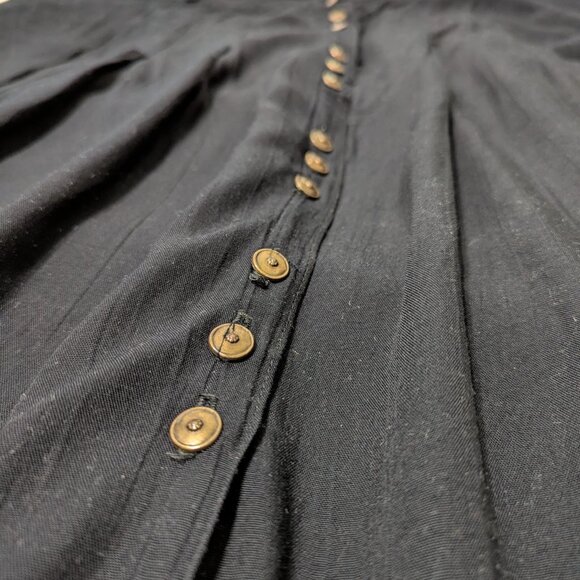 Conrad C. Collection A-Line Midi Skirt Sz. 18 Black - Picture 3 of 10